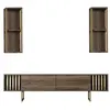 Image de CONCEPT1 Gold Line - Noyer, Noir 180 x 30 x 48 618BLY1147