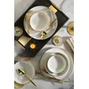 Image de Ensemble de dîner élégant de 18 pièces, 100% porcelaine | Comprend des assiettes de service (6), des assiettes à dîner (6), des assiettes à dessert (6) | Parfait pour les dîners élégants, ne passe