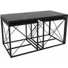 Image de CONCEPT1 Ensemble de Defne marbre noir 100 x 50 x h52cm 854KLN2910