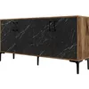 Image de CONCEPT1 Kiev 160 noyer marbre noir 160 x 35 x 78cm 845HCT5327
