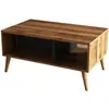 Image de CONCEPT1 Exxen 2070 noyer anthracite 90 x 41,6 x h54cm 389MZA1412