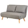 Image de CONCEPT1 Daddy 2 places pliable gris clair 120 x 80 x h79 859FTN2716