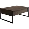 Image de CONCEPT1 Luxe noyer noir 90 x 60 x h40cm 618BLY1126