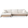 Image de CONCEPT1 Eti chêne angle gauche blanc 280 x 98 x h78 560ARE2127