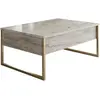 Image de CONCEPT1 Luxe travertin or 90 x 60 x h40cm 618BLY1354