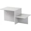 Image de Table à café rustique moderne, gris, 80 x 40 x 40 cm | Fabriqué à partir de panneau de particules 100 % mélaminé, épaisseur : 18 mm | Parfait pour les espaces modernes à domicile et d'étude, design