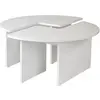 Image de CONCEPT1 Moira blanc naturel 90 x 90 x h41cm 241NRD1405