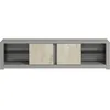 Image de CONCEPT1 Aydos gris travertin 180 x 35 x h45 cm 382NRC2526