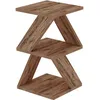 Image de Hanah Home Table latérale élégante avec Option de Montage Mural, pin Atlantique, 29,6 x 54,2 x 29,6 cm, 100% mélamine, épaisseur 18 mm, Solution de Rangement Polyvalente