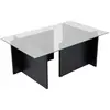 Image de CONCEPT1 Vetrino Bois noir 105 x 65 x h40cm 353NRD1103