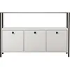 Image de CONCEPT1 Solace blanc noir 120 x 29,5 x 77cm 241NRD1345