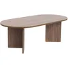 Image de Hanah Home Élégante Table à café en Noyer, 119 x 60 x 39,8 cm, 100% mélamine, épaisseur 18 mm, Parfaite pour Les Salons Modernes et Les espaces