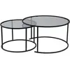 Image de CONCEPT1 Ensemble de Aurum 80 60 noir gris 80 x 80 x h43cm 857NRD1107