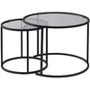 Image de CONCEPT1 Ensemble de Aurum 60 42 noir gris 60 x 60 x h43cm 857NRD1108