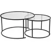 Image de CONCEPT1 Ensemble de Aurum 80 60 noir transparent 80x80xh43 857NRD1109