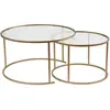 Image de CONCEPT1 Ensemble de Aurum 80 60 or transparent 80x80xh43cm 857NRD1110