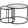 Image de CONCEPT1 Ensemble de Aurum 60 42 noir transparent 60x60xh43 857NRD1112