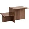 Image de CONCEPT1 Harmonie noyer 80 x 40 x h40cm 241NRD1229