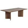 Image de Élégante Table à café en Noyer, 119 x 60 x 40 cm, 100% mélamine, épaisseur 18 mm, Parfaite pour Les Salons Modernes et Les espaces Confortables