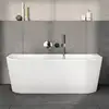 Image de VitrA Matrix Baignoire semi-îlot avec tablier, 65590001000,
