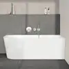Image de VitrA Matrix Baignoire d’angle avec tablier, 65630001000,