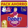 Image de Dodot Activity Pants Couche-culotte Taille 4, 43 couches, 9 kg - 15 kg, avec barrière stop fuites qui aide à prévenir les fuites arrière