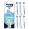 Image de Oral-B Brossettes de Rechange Ultimate Clean, lot de 6, Blanches | Recharges Brosse à Dents Électrique iO, pour Adultes, Tête Ronde pour un Brossage en Profondeur