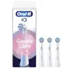 Image de Oral-B iO Pack de 3 Brossettes de Rechange Gentle Care Blanches, Brossage Le Plus Doux, Conviennent Aux Gencives Sensibles, Brossette Pour Les Brosses A Dents Electriques Oral B iO