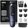 Image de Braun Soin corporel multifonction Series 7 11 en 1 ProBlade et AutoSense, 120 min, SkinGuard et ombrage de la barbe, AquaGrip pour utilisation sous l'eau, AIO7540, bleu