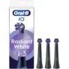 Image de Oral-B iO Series Têtes de brosse de rechange rondes authentiques Noires adaptées aux gencives sensibles 3