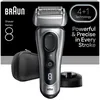 Image de Braun Rasoir électrique Series 8 pour homme, tête de précision 4 + 1, SensoAdapt pour toutes les densités de barbe, rasoir avec batterie de 60 min, support de charge, rasoir humide et sec   8617s