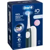 Image de Oral-B iO Series 2 Brosse à dents électrique, 1 brosse, 3 modes de brossage, technologie magnétique, étui de voyage, conçue par Braun, vert forêt