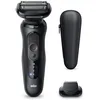 Image de Braun Series 5 Rasoir électrique, Jusqu'à 50 Minutes Capuchon de Tondeuse de Précision, sans fil, Rasoir pour homme Humide et Sec, 100% Étanche, 52-N1200S, Noir