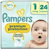 Image de Pampers Premium Protection Taille 1, 24 Couches, 2kg-5kg,