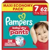 Image de Pampers Baby Dry Pants Taille 7, 62 Couches-Culottes, 15kg+, Maintien 360° Pour Aider À Éviter Les Bâillements et Les Fuites