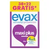 Image de Evax Maxiplus Lot de 60 protège-slips (38 + 22 gratuits) Protection, confort et système sans odeur