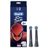Image de Oral-B iO Kids Marvel Spiderman Lot de 2 têtes de brosse à dents électrique pour enfants de 6 ans et plus, douce pour les dents et les gencives oscillantes pour des dents plus propres