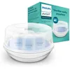 Image de Philips Avent SCF281/02 Stérilisateur Micro-ondes à Vapeur, Elimine 99,9% des bactéries, Stérilise en 2 minutes & SCF254/61 60 coussinets d'allaitement jetables - jour et nuit
