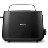 Image de Philips Grille-Pain Daily Collection - Toaster à 2 Fentes Larges, 8 Niveaux de Dorage, Réchauffe-Viennoiseries Intégré, Décongélation et Arrêt Auto, 830W, Noir (HD2581/90)
