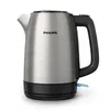 Image de Philips Collection Daily Bouilloire Électrique en Inox - Capacité 1,7L, Résistance Plate pour Ébullition Rapide, Tamis Anti-Calcaire, Base 360° Sans Fil, Couvercle à Ressort (HD9350/90)