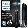 Image de Philips Sonicare DiamondClean 9000 - Brosse à dents électrique avec application, capteur de pression, 4 modes de brossage, 3 niveaux d'intensité, verre de charge, coffret voyage USB, noir, HX9911/09
