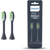 Image de Philips One Lot de 2 têtes de brosse à dents électrique, Bleu marine (Modèle BH1022/04)
