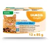 Image de IAMS Chat Adulte Nourriture Humide en Sauce Mer Sea Collection 12 sachets x 85g