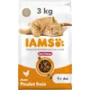 Image de IAMS Advanced Nutrition - Croquettes Premium Pour Chat d'Intérieur - 100% Complètes et Equilibrées - Au thon - Sans OGM Colorants Arômes Artificiels - Sac refermable 3 kg