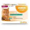 Image de IAMS Advanced Nutrition Chat Senior Assortiment Sachets Humides Terre&Mer Land&Sea Collection, en Sauce - 12 sachets x 85g