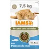 Image de IAMS Nourriture pour Chat sans céréales avec Poisson - Nourriture sèche pour Chats Adultes à partir de 1 an - 7,5 kg