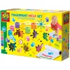 Image de Ses Creative 00393 Mega Set de Peinture au Doigt 6 Couleurs x 110ml - Inclut Un Rouleau de Papier de 2 Mètres