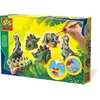 Image de SES Creative | Kit Moulage et Peinture Dinosaures | Crée et Peins Tes Propres Figurines 3D | Moules Réutilisables | Plâtre Séchage Rapide | Peinture Lavable | Activité Créative Enfant dès 5 Ans
