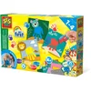 Image de SES Creative My first - Peinture au Doigt Bébé | Animaux Stickers | Non toxique | Végan et Sans Gluten | Made in Holland | Pour les enfants Dès 1 An | 3 Couleurs | 16 Cartes + 24 Autocollants | 14443