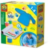 Image de SES Creative 14449 - My first - Mon premier kit de peinture au doigt avec un tablier, 4 couleurs de peinture vives, facilement lavables, pour les enfants à partir de 1 an